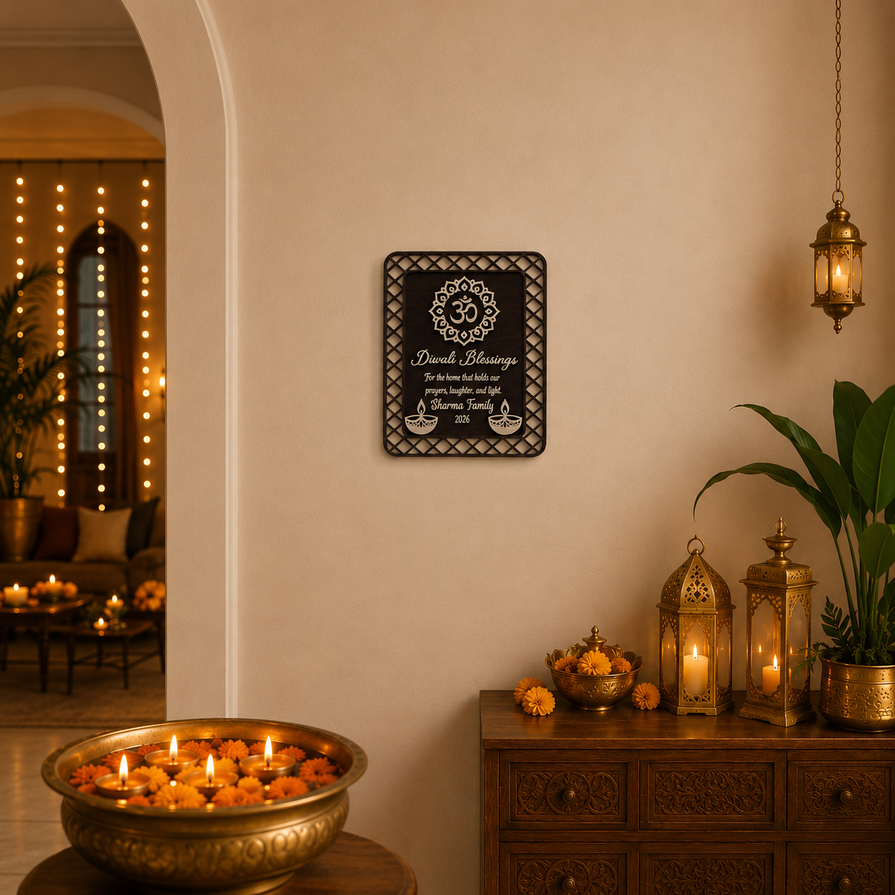 Diwali Blessings Plaque
