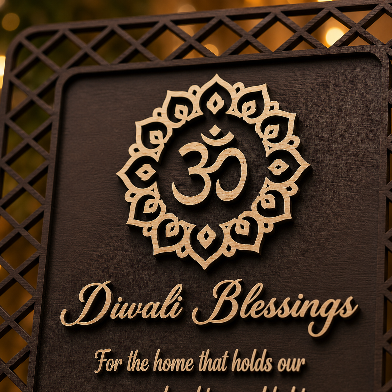 Diwali Blessings Plaque