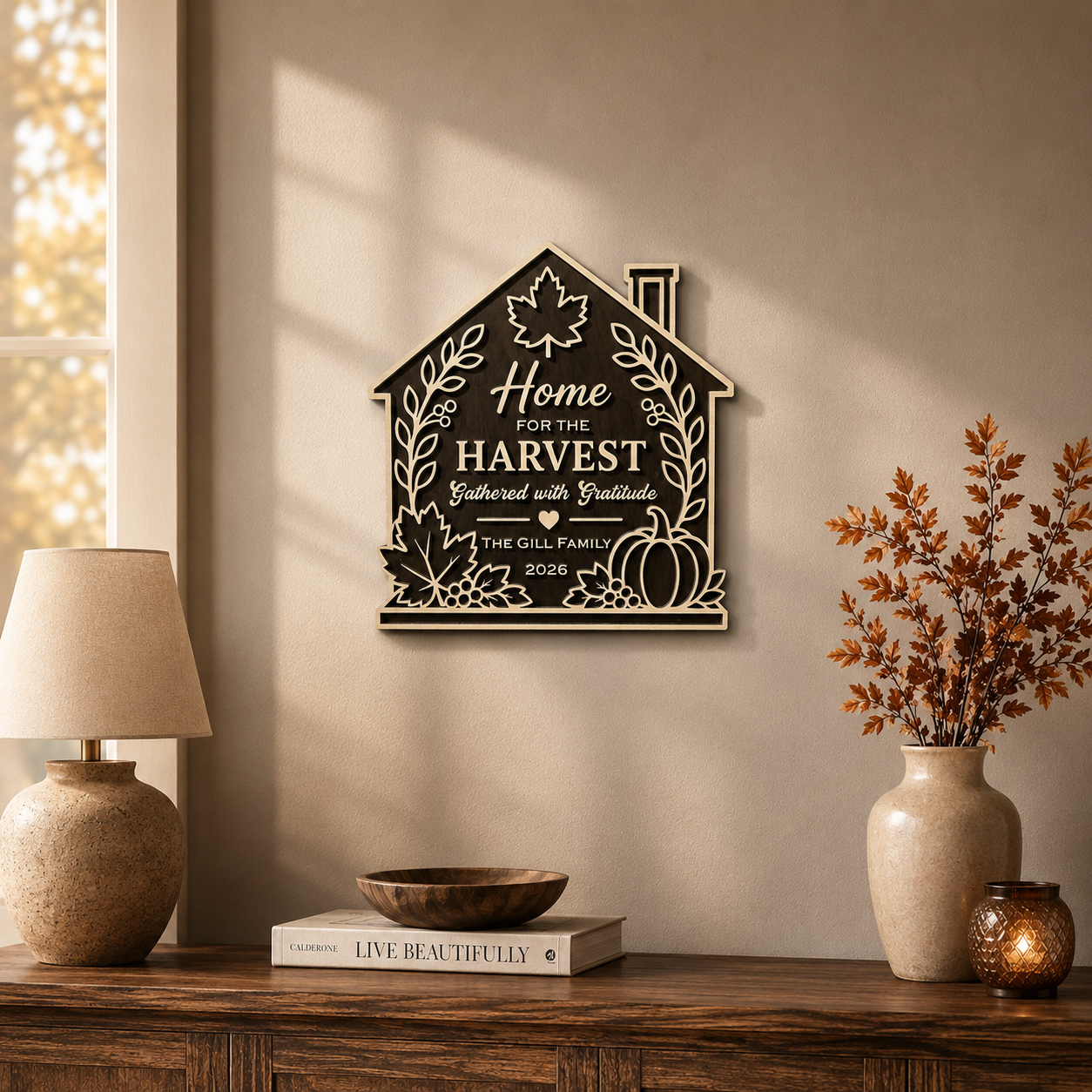 Personalized Thanksgiving Plaque