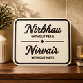 Nirbhau Nirvair Plaque