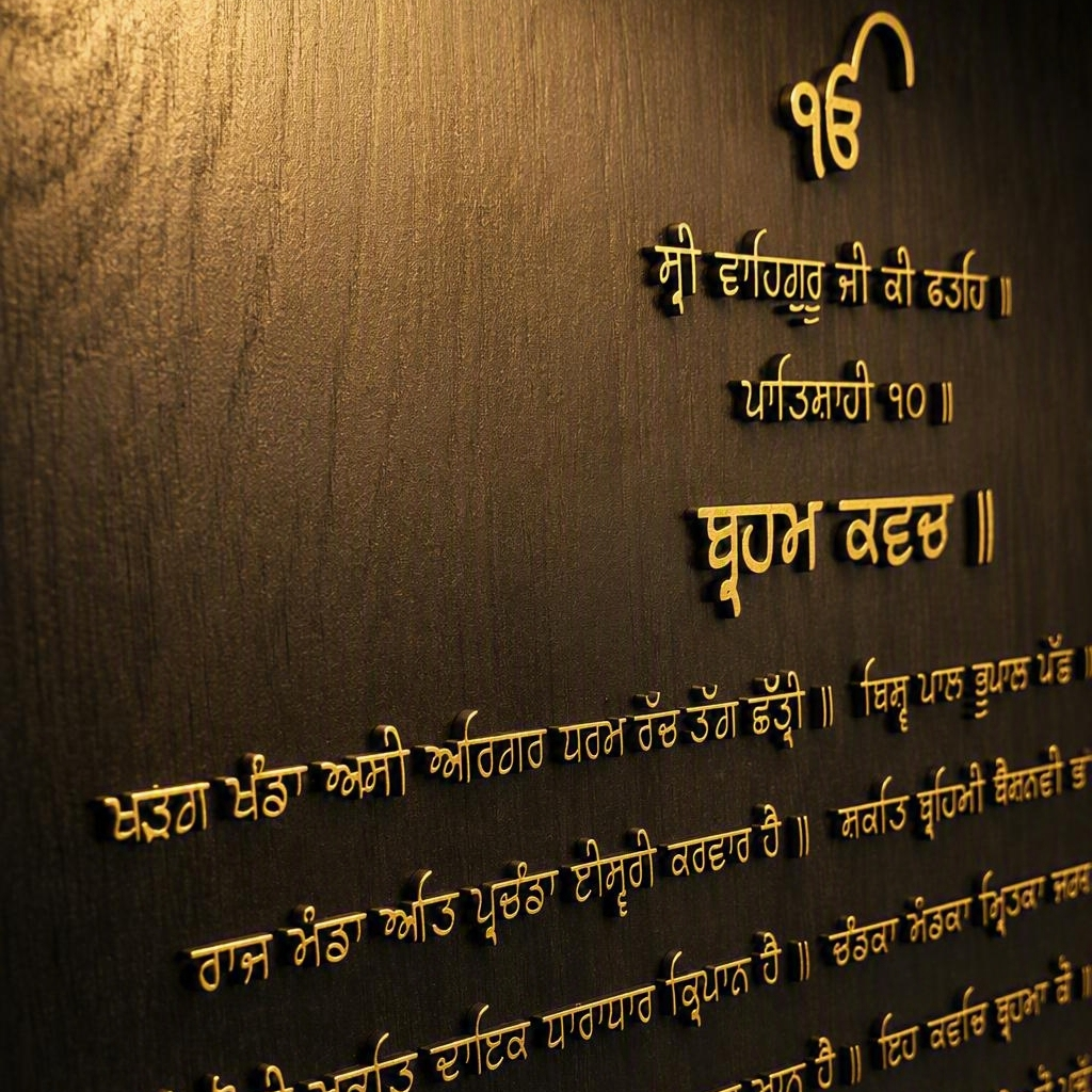 Brahm Kavch Plaque