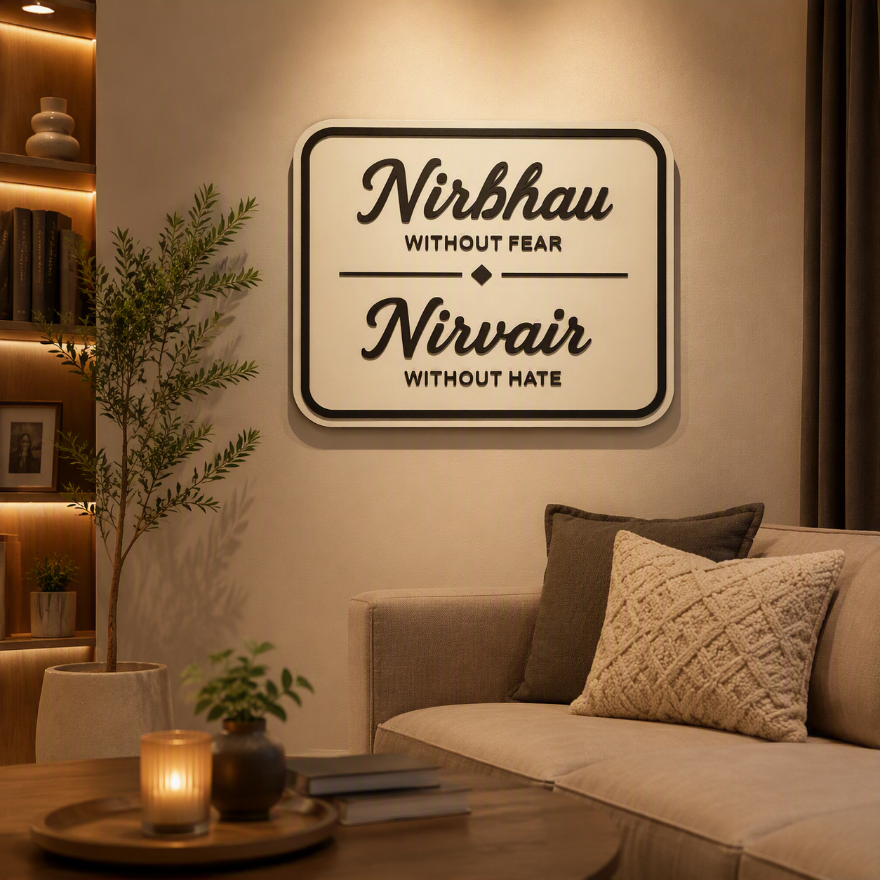 Nirbhau Nirvair Plaque